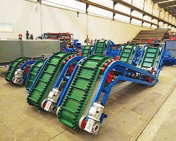 PVC large mobile lifting conveyor