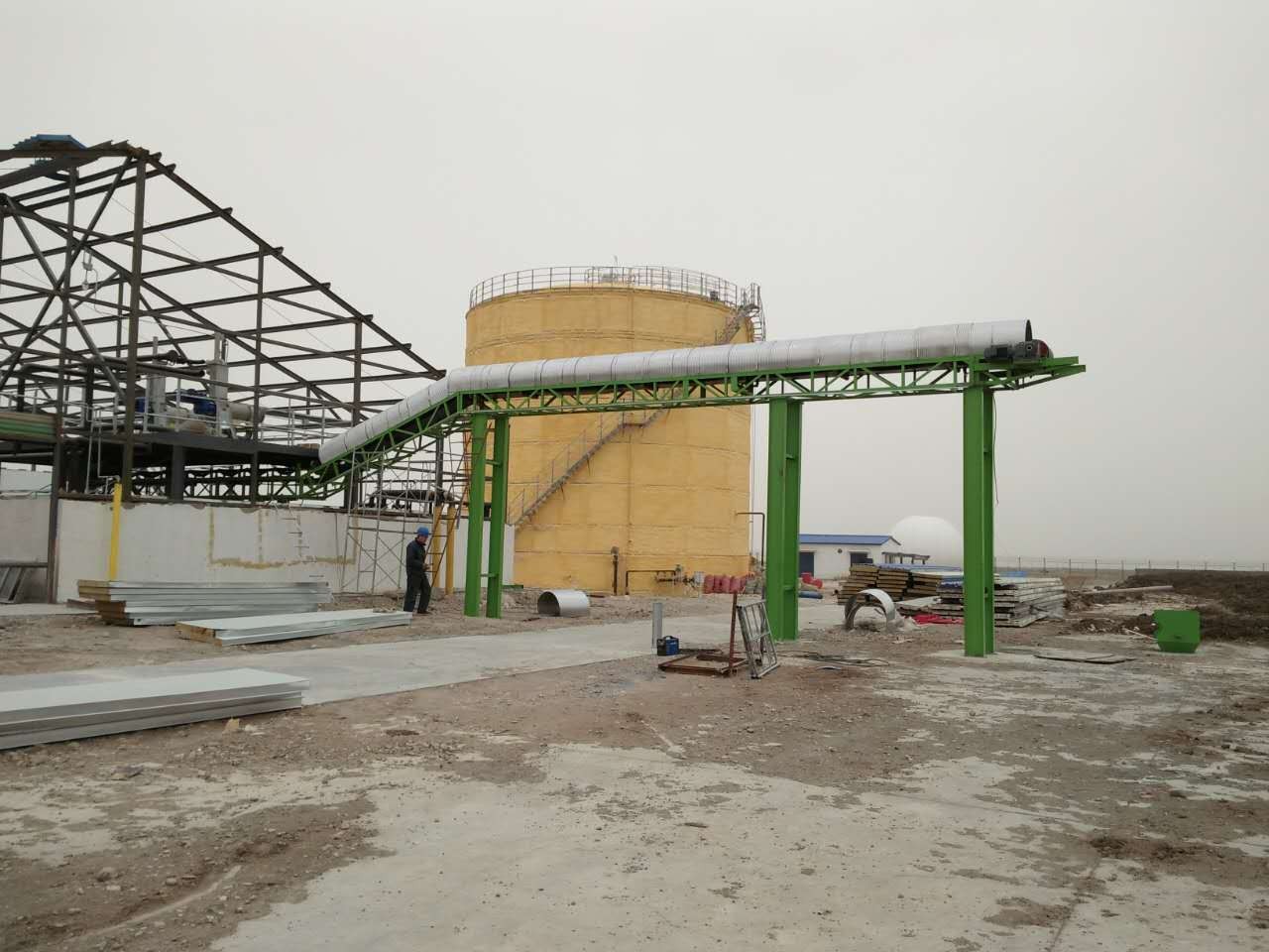 Gansu Jiayuguan conveyor installation project